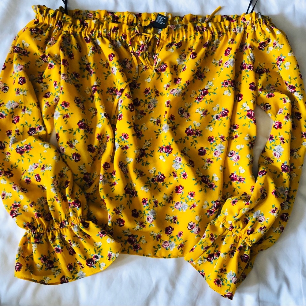 Golden Yellow OTS long sleeve top: medium